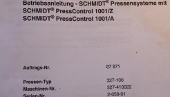 SCHMIDT FEINTECHNIK, Schmidt PressControll 1001, Other, Other