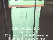 DECKEL, SO - Einschneidefraeserschleifma, DRILL, GRINDERS