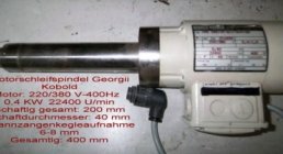 GMN - GEORGII KOBOLD - AUGUST HE, Motorschleifspindel GMN - TSE 40, ACCESSORIES AND SPARE PARTS, GRINDERS