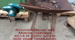 UNBEKANNT, Schmiedfeuer mit Geblaese, Other, Other