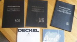 DECKEL, Betriebsbuecher org. FP-GK-SO-S1, Other, Other