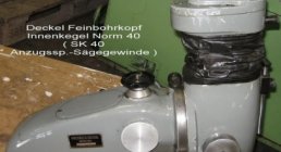 DECKEL, Feinbohrkopf, ACCESSORIES AND SPARE PARTS, MILLERS