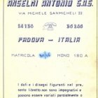 ANSELMI, Monofap 180 A, OPERATING MANUALS, OPERATING MANUALS