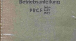 PITTLER, PRCF 200/4 PRCF 160/6 PRCF 130/8, OPERATING MANUALS, OPERATING MANUALS