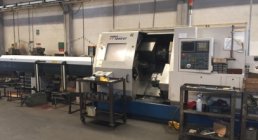 2-SPINDLE LATHE TURRETS AND Y-AX, Doosan Daewoo TT1800SY, 2-HI, ROLLING MILLS