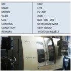 LITZ, CV 800, VERTICAL, MACHINING CENTERS