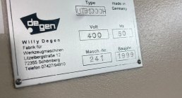 DEGEN, UTB 1000 H, DEEP HOLE, DRILLS