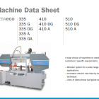 MEBA, Eco 410 DG, BAND, HORIZONTAL, SAWS