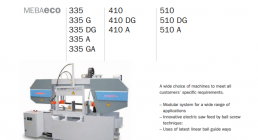 MEBA, Eco 410 DG, BAND, HORIZONTAL, SAWS